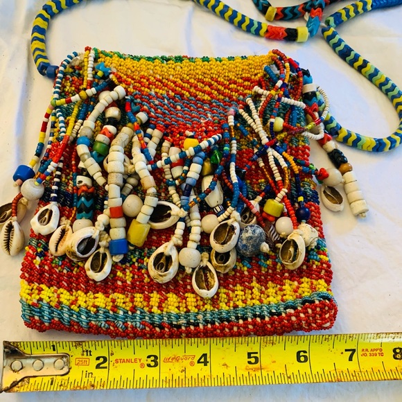 Colorful Unique African Beaded Handmade Shoulder Bag - Picture 6 of 9